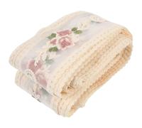 minkissy Galon de Dentelle Brodée la Main 15 Mètres, Bordure en Coton Filet Hydrosoluble, Ruban Floral pour Couture et Loisirs Créatifs, Décoration Mariage et Accessoires DIY