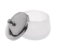 minkissy Gobelet Rond En Verre Avec Couvercle En Acier Inoxydable Pour Retirer Le Vernis À Accessoire De Nail Art