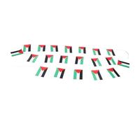minkissy Guirlande de Drapeaux Palestiniens en Polyester Corde, Résistante la Décoloration, pour Décoration Sportive et Suspendue Plafond