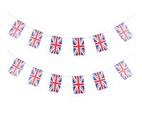 minkissy Guirlande et Jack Décoration de Union Drapeaux Polyester en Simple Créative pour Fête Nationale Soirée à Thème Patriotique