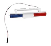 minkissy Gyrophare LED Rc Échelle Rouge Bleu Clignotant Lampe Police Simulation pour Voitures Modifiées