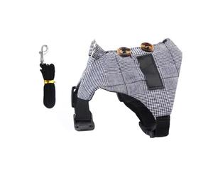 minkissy Harnais Lapin Gilet Décoratif et Laisse pour Exercices en Plein Air et Balades