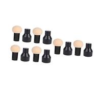 minkissy Houppettes De Maquillage X6 Taille Moyenne Couleur Chair Sans Latex Poignée Pour Application Sèche Et Humide Fond De Teint Pour Femmes Usage Quotidien