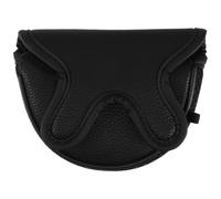 minkissy Housse de Club de Golf PU Noire pour Bois et Putter, Protection | Design Polyvalent, Finition Soignée, pour Parcours, Amateurs et Pros, Aspect Élégant, Confort D'usage