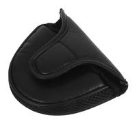 minkissy Housse de Putter de Golf en Cuir PU Noir, Forme Maillet, Protège Les Clubs et Réduit Les Vibrations pour Jouer ou Ranger, Amateurs de Sport