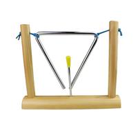 minkissy Instrument de Percussion Triangulaire 6 Pouces Support Éducatif en Métal Solide pour Garçon et Filles Outil Pédagogique Musical pour Éveiller Motricité Fine et Audition en