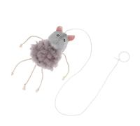 minkissy Interactif Suspendu pour Chat en Fil de Laine avec Corde Élastique, Facile à Installer, pour Usage Intérieur et Stimuler Les Préférences du Chat