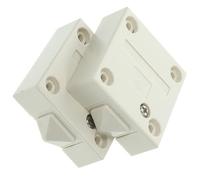 minkissy Interrupteur de Porte pour Éclairage D'armoire 2a 12-250v, Lot de 2 Interrupteurs Automatiques Tactiles Blancs en Abs, 4 Vis, pour Placards et Meubles Cuisine