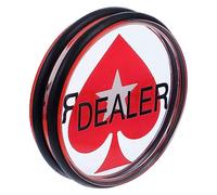minkissy Jeton de Poker Dealer en Acrylique 75Mm Accessoire de Jeu pour Soirée Poker Croupier Professionnel Couleur Vive Solide 1 Pièce