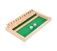 minkissy Jeu de Société Familial Ferme la Boîte Bois Plateau Traditionnel pour Dés Solide la Réflexion Logique et Interaction Parent-garçon Fille Design Bar Créatif Jeu Éducatif pour
