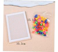 minkissy Jeu Éducatif Puzzle à Clous Champignon Plateau Assemblé et Clous Colorés Créatif DIY pour Garçon Fille Développement Créativité et Coordination Main Œil Couleur