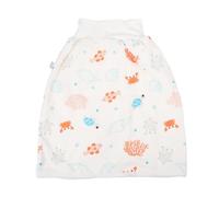minkissy Jupe D'apprentissage Propreté, Pantalon D'entraînement Imperméable Taille Haute Blanc, 1-2 Ans, Coton et Film Imperméable, Anti-fuite, Respirant, pour Garçon Fille