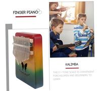 minkissy Kalimba Notes Portable Bois Piano à Pouce Musical Instrument Compact pour Garçon Fille et Débutants