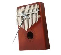 minkissy Kalimba Portable Tons avec Marteau Accordeur Piano à Pouce Bois Lisse Instrument Musical Compact Cadeau pour Adultes