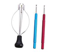 minkissy Kit de 3 Outils Démontage d'Aiguilles de Montres Extracteur de Ressorts Outils de Réparation Solide Compatible Montres