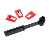 minkissy Kit de Aiguilles de Remplacement pour Tourne Disque avec Brosse de Nettoyage Accessoire Plastique et Aluminium pour Platine Vinyle Dinterférences Magnétiques et Amélioration