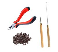 minkissy Kit De Coiffure Avec Pinces Pour Extensions De Cheveux Et Aiguille De Tirage Doublée De Silicone