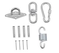 minkissy Kit de Fixation pour Hamac et Bois Accessoires Suspendus Robustes pour Chaise Hamac Installation Intérieure et Extérieure sur Poutres Plafond Béton pour Jeux et