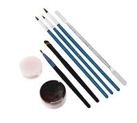 minkissy Kit De Maquillage Artistique 8 Pièces Ensemble De Cire Pour La Peau À Effets Spéciaux Bloqueur De Nez Maquillage Cire Pour La Peau Pour Les Fêtes