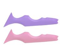 minkissy Kit De Maquillage Multifonction Robuste 2 Pochoirs En Silicone Pour Eye-liner Et Mascara