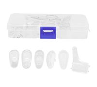 minkissy Kit De Remplacement De Coussinets De Antidérapants Pour Lunettes Accessoires Pour Lunettes Ensemble De Boîte Avec Chiffon De Nettoyage Couleur