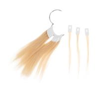 minkissy Kit de Test Capillaire Nuancier de Mèches 30 Pièces pour Salon de Coiffure Fer et Plastique, Jaune, pour Colorer et S'Entraîner