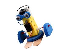 minkissy Kit Mini Robot Rampant à Monter pour Garçon Fille Scientifique DIY Matériau Éducatif pour Développer Habileté Manuelle Coordination Cadeau Anniversaire Noël