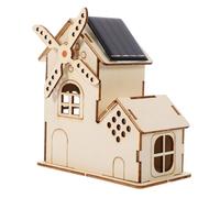 minkissy Kit Moulin à Vent Solaire Bois DIY Scientifique pour Garçon Fille Expérience Solaire et Apprentissage Pratique Construction Facile pour Garçons et Filles