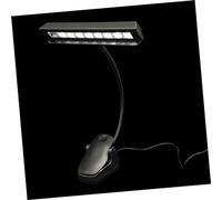 minkissy Lampe de Lecture à Pince USB Rechargeable pour Pupitre Musique LED Ajustable avec Col Flexible Éclairage Doux Protecteur pour Yeux Lecture Au Lit et Instrument