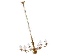 minkissy Lampe Suspendue Miniature Lumineuse pour Maison de Poupée Décoration DIY LED Vintage Accessoire de Modèle Compatible Décor Paysager Utilisation Salon 1 Pièce