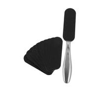 minkissy Lime À Pied Double Face En Papier De Verre Grattoir À Pied En Acier Inoxydable Pour Éliminer Les Peaux Mortes Conception Ergonomique Pour Des Pieds Lisses