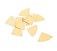 minkissy Lot De 10 Accessoires De Bijoux En Cuivre Pour La Création De Formes Bracelets À Breloques Triangulaires Pendentifs Colliers Éventails Tendance Tailles Dorés