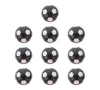 minkissy Lot de 10 Ballons de Football en Plastique 36mm Noir et Blanc, Accessoires de Foot pour Jeux de Bureau, Balle de Remplacement pour Jeu de Football de Table