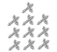 minkissy Lot de 10 Breloques en Forme de Croix pour Nail Art Strass pour Décoration D'ongles D'halloween