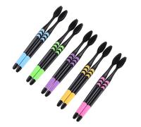 minkissy Lot De 10 Brosses À Dents En Charbon À Poils Souples Brosse De Soins Personnels Anti-adhérence Pour Un Usage Quotidien Couleur Aléatoire