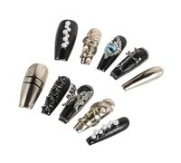 minkissy Lot De 10 Faux Gothiques Effrayants À Coller Avec Croix Et Pour Halloween