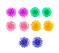 minkissy Lot de 10 Jouets à Boules Épineuses pour Chatons, Balle de 3,5 Cm en Plastique Sûr, Interactif Stimulant L’éveil et L’Exercice des Chats, Couleurs Aléatoires, Couleur Aléatoire