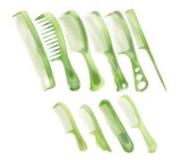 minkissy Lot de 10 Peignes à Cheveux à Dents Larges Et Fines Peigne de Coiffure en Plastique Souple pour Hommes Et Femmes