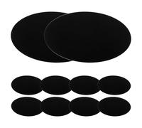 minkissy Lot de 10 Plaques Métalliques Adhésives 6 Cm Noires pour Support de Téléphone Voiture, Autocollants Plaque de Fer Ultra-Minces, Compatibles Supports Magnétiques Universels,