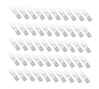 minkissy Lot De 100 Barrettes À Cheveux Rectangulaires Faites À La Main Couleur Acier 5 Cm Pour Femmes