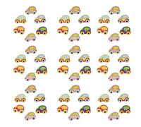 minkissy Lot de 100 Boutons en Bois Forme Petite Voiture pour Couture Vêtements Manteaux DIY Décoration, Boutons à Coudre Délicats pour Mercerie et Projets Artisanaux