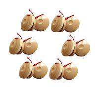 minkissy Lot de 12 en Bois Orff pour Garçon et Filles Instrument de Percussion Éducatif Facile à Manipuler Jouet Musical Développement Rythme pour L'Éveil Musical