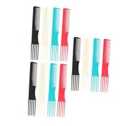 minkissy Lot de 12 Peignes à Dents Larges Double Face, Usage Salon et Domestique, Couleurs Aléatoires, Accessoires Coiffure Polyvalents pour Cheveux Bouclés et Coupe Couleur Aléatoire