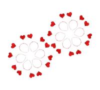 minkissy Lot de 12 Serrage-têtes Saint-valentin de Cœur Rouge à Paillettes, Bandeaux Doux et Confortables sans Dents, Accessoires Cheveux pour Femmes, Fêtes, Anniversaires et