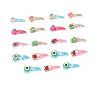 minkissy Lot de 19 Épingles à Cheveux Fruits pour Garçon et Filles Pinces à Cheveux Sables Mouvants Accessoires Colorés et Amusants Faciles à Enlever pour Filles