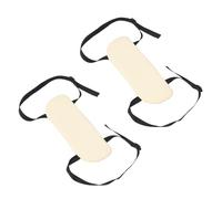 minkissy Lot de 2 Accoudoirs Suspendus en Mousse Beige pour Table de Massage Pliable, Accessoires Solide pour Institut de Beauté, Support Ergonomique sous Appui-tête Favorisant