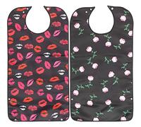 minkissy Lot De 2 Bavoirs Lavables Pour Personnes Âgées En Polyester Robuste Pour Protéger Les Vêtements Des Taches