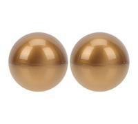 minkissy Lot de 2 Boules Sphériques en Plastique Doré 12 CM pour Jeu de Loterie Accessoires de Tombola Légers et Résistants pour Fêtes Karaoké et Événements Sociaux