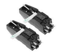 minkissy Lot de 2 Cellules Phono de Remplacement Double Stylet pour Platine Vinyle Stéréo, Compatible, Faible Bruit, Accessoires Dj et Événements Festifs, Lecture Haute Précision