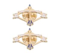 minkissy Lot de 2 Épingles Émaillées Arc et Flèche en Alliage, Résistant la Décoloration, Design Élégant pour Événements de Tir à L'arc et Collectionneurs Sportifs